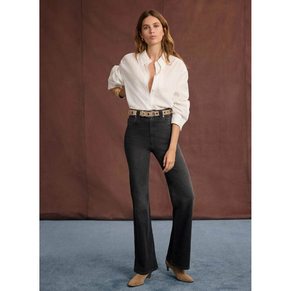 Mint Velvet Black Ultimate Flared Jeans